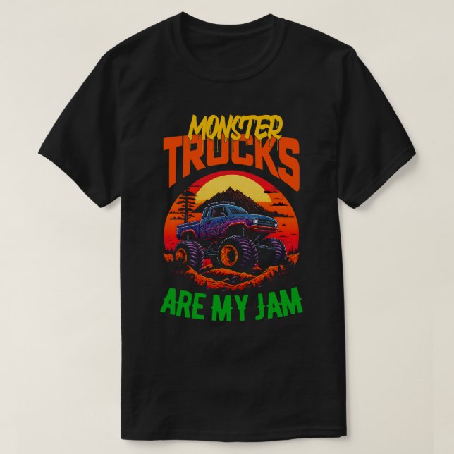 Camiseta Monster Truck é meu Jam Funny 4 (Frente do Design)