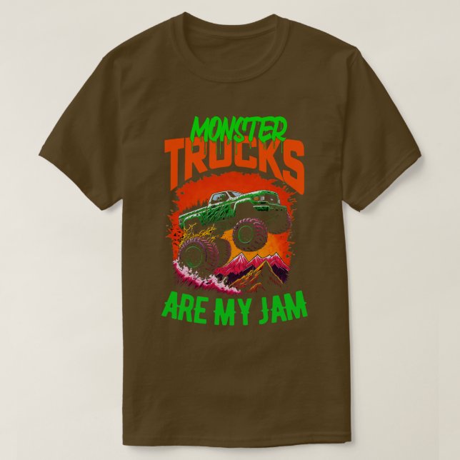 Camiseta Monster Truck é meu Jam Funny 7 (Frente do Design)