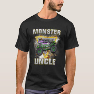 Camiseta Monster Truck É Meu Tio De Caminhão Monstro