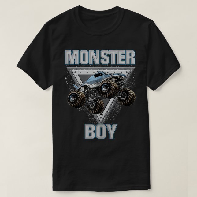 Camiseta Monster Truck É O Meu Monstro De Truck (Frente do Design)