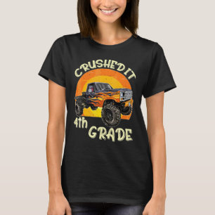 Camiseta Monster Truck Esmagou-O No Quarto Grau Para A Soma