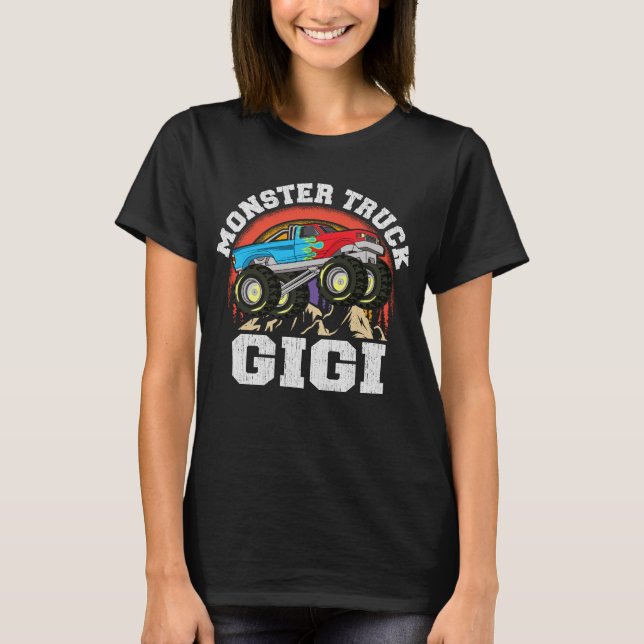 Camiseta Monster Truck Gigi Correspondente à Família Vovó P (Frente)