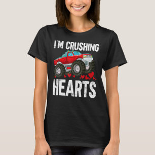 Camiseta Monster Truck I Crush Hearts Dia de os namorados T