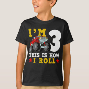 Camiseta Monster Truck IM 3 É assim que eu faço o aniversár