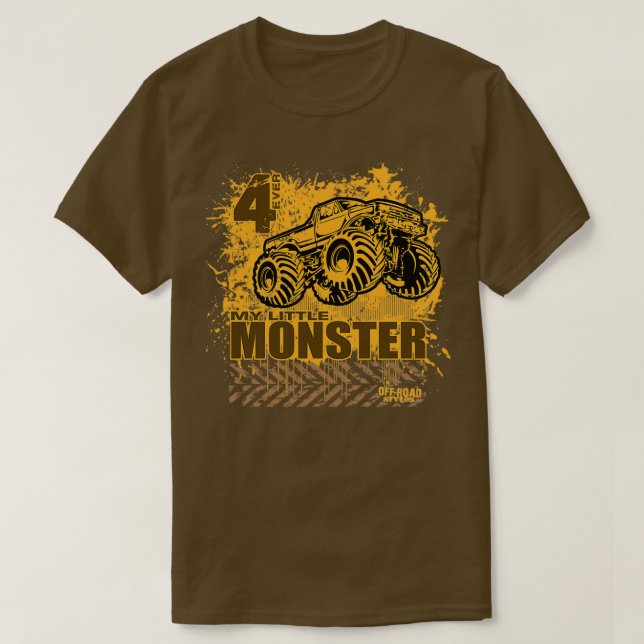Camiseta Monster Truck Little Kids (Frente do Design)