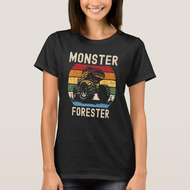 Camiseta Monster Truck Loving Forester (Frente)
