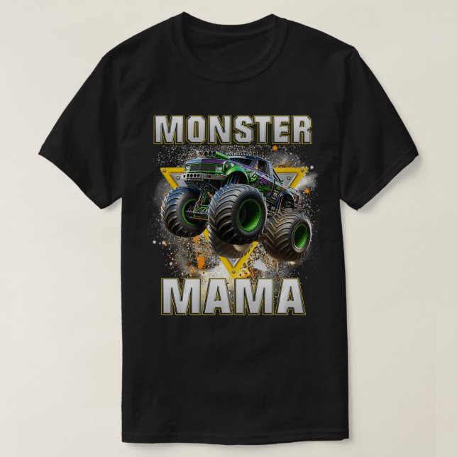 Camiseta Monster Truck Mama Monster Truck (Frente do Design)