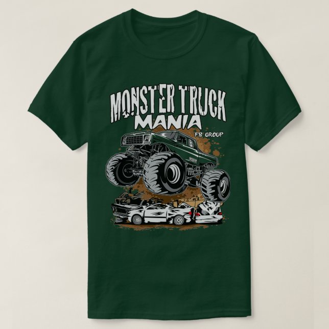 Camiseta Monster Truck Mania Group (Frente do Design)