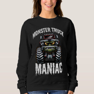 Camiseta Monster Truck Monster Maniac Do Caminhão Fora Do A