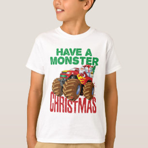 Camiseta Monster Truck Natal Papai Noel