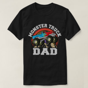 Camiseta Monster Truck Pai Correspondente Família Monster