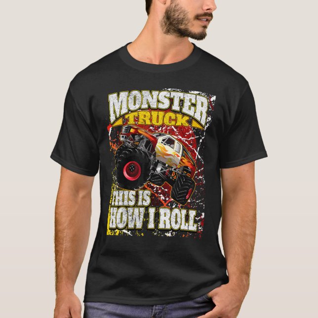 Camiseta Monster Truck Por Monstee (Frente)