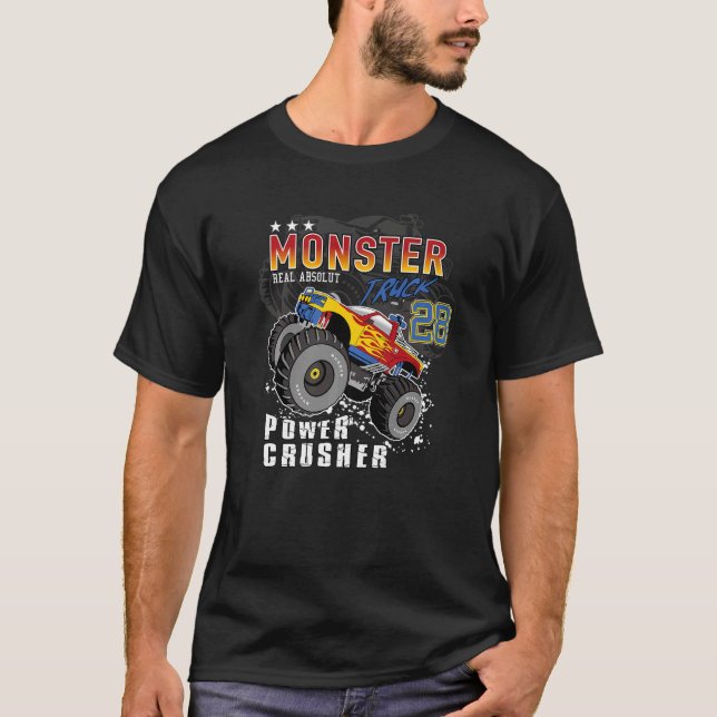 Camiseta Monster Truck Power Crusher (Frente)
