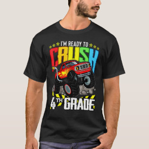 Camiseta Monster Truck Preparado Para Esmagar O Quarto Grau