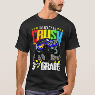 Camiseta Monster Truck Pronto Para Esmagar O Terceiro Grau 