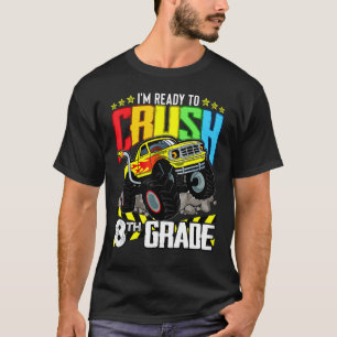 Camiseta Monster Truck Pronto Para Esmagar Oitavo Ano De Vo