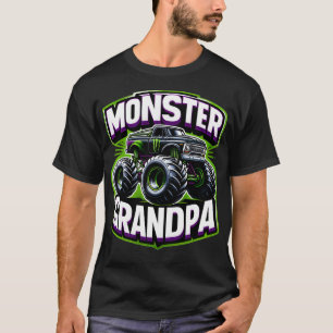 Camiseta Monster Truck Race Driver Vovô Pais Da