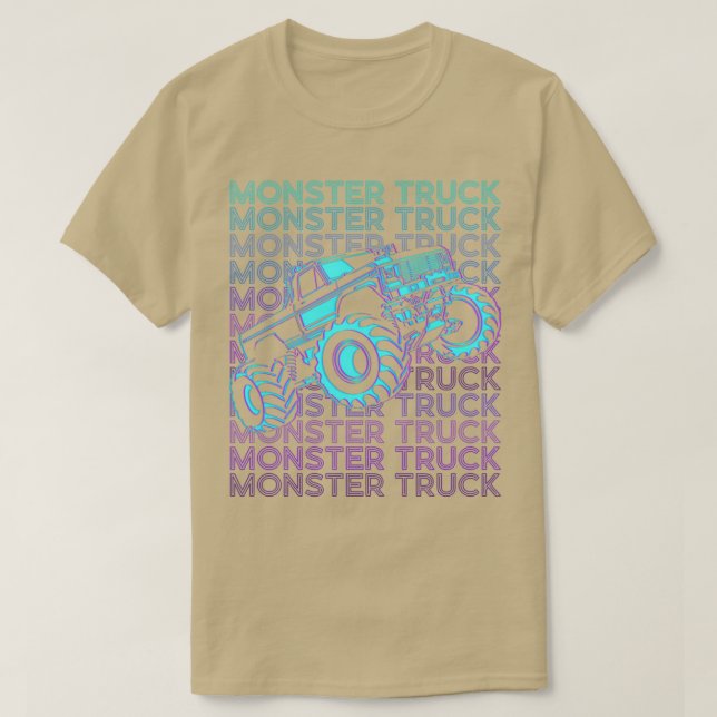 Camiseta Monster Truck Retro (Frente do Design)