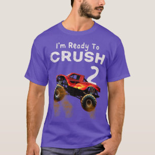 Camiseta Monster Truck segundo aniversário Gift Boys que es