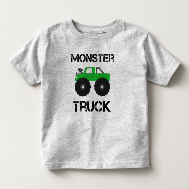 Camiseta Monster truck verde (Frente)