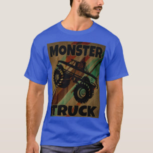 Camiseta Monster Truck Vintage 4WD SUV Pick Big Size Car