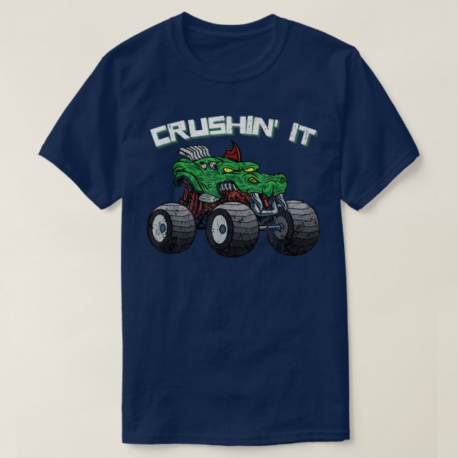 Camiseta Monster Truck Vintage Retro 270 (Frente do Design)