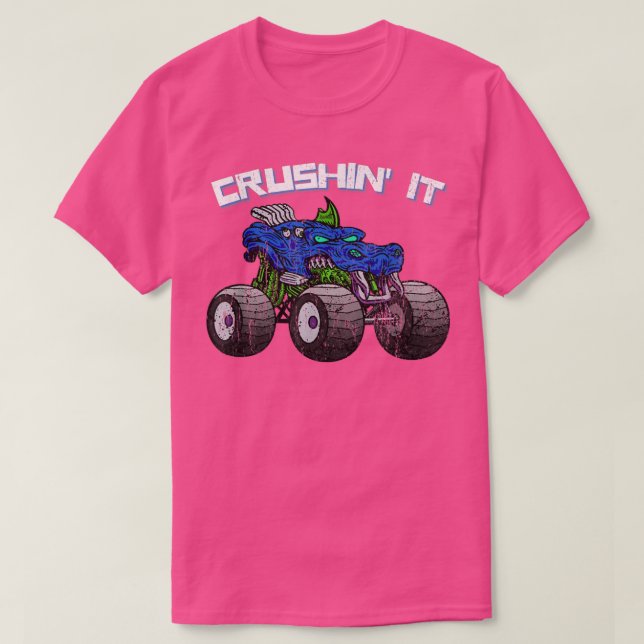 Camiseta Monster Truck Vintage Retro 272 (Frente do Design)