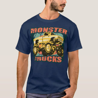 Camiseta Monster Truck Vintage Retro Truck Caras
