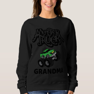 Camiseta Monster Truck Vovó Corrida Verde Clássica
