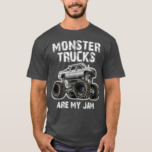 Camiseta MONSTER TRUCKS SÃO MEUS JAM; Big Lifeld de Cinza