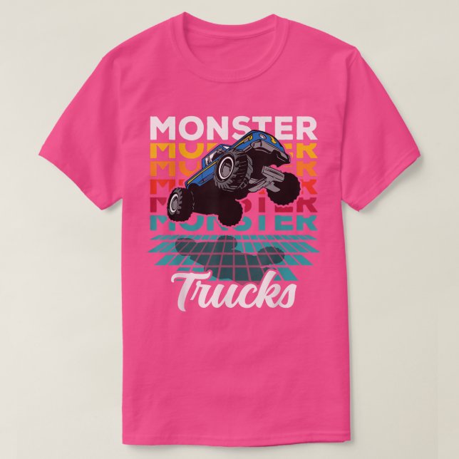Camiseta Monster Trucks Vintage 4x4 (Frente do Design)