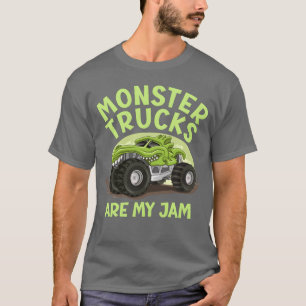 Camiseta Monsterrucks são minha paixão, garoto de aniversár
