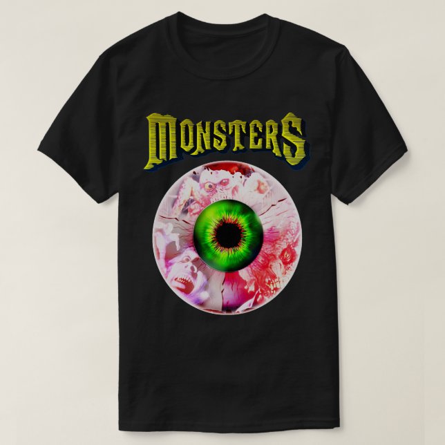 Camiseta MONSTERS 80s Cult Horror Anthology (Frente do Design)