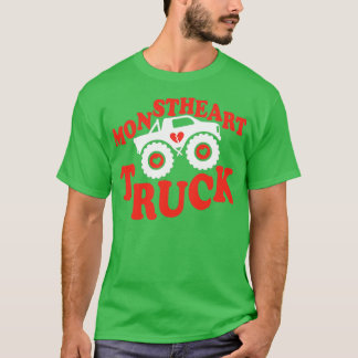 Camiseta Monstheart Truck Funny Valentinex27s Dia Para Cria