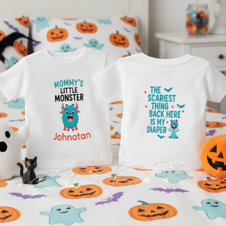 Camiseta Monstrinho da Mamãe Halloween Divertido
