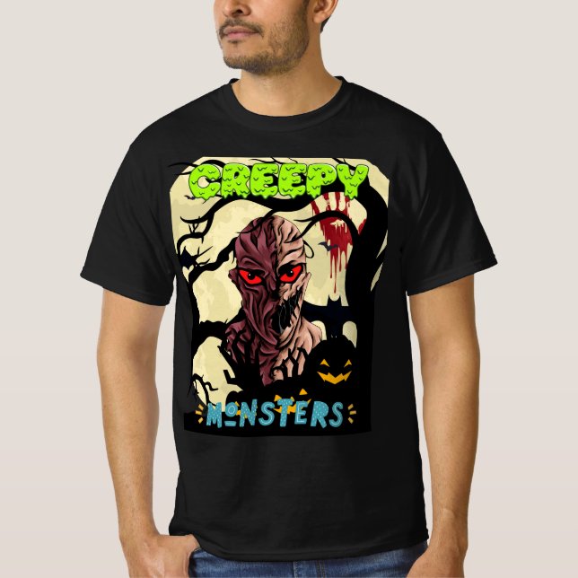 Camiseta Monstro assustador (Frente)