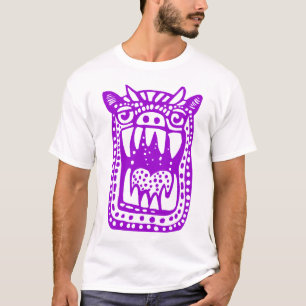 Camiseta Monstro Assustador - Roxo