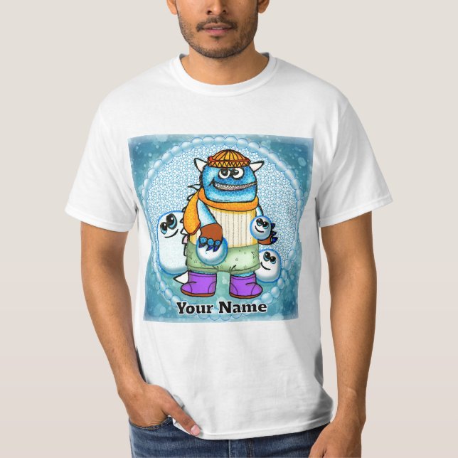 Camiseta Monstro Bola de Neve (Frente)