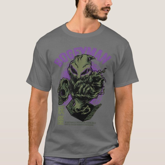 Camiseta Monstro Clássico de Terror Bogeyman Quadrinho Assu (Frente)