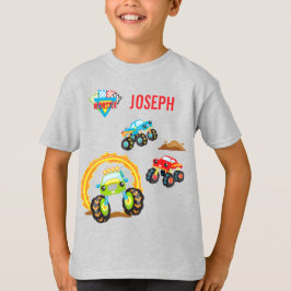 Camiseta Monstro Colorido de Meninos com Nome