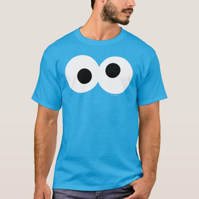 Camiseta Monstro Come Biscoitos Grande Rosto (Frente)