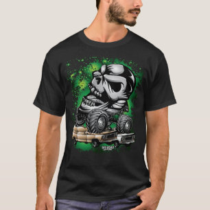 Camiseta Monstro Corpo do crânio presentes engraçados de po