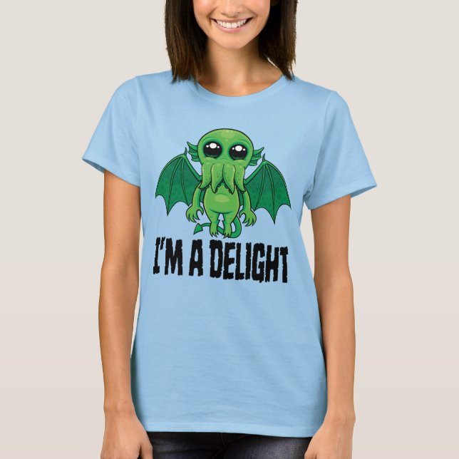 Camiseta Monstro Cthulhu Deliciosamente Fofo (Frente)