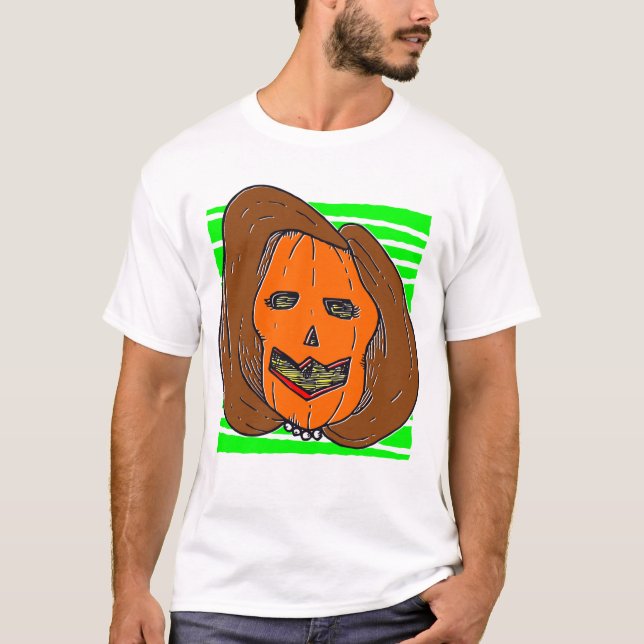 Camiseta monstro da abóbora Nancy Pelosi (Frente)