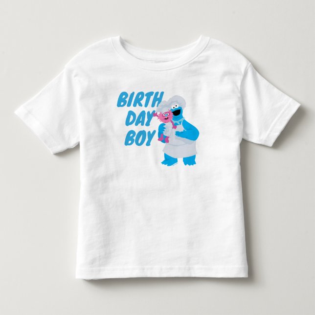 Camiseta Monstro da Biscoito & Gonger Aniversariante (Frente)