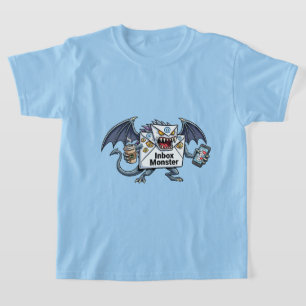 Camiseta Monstro da Caixa de Entrada Sobre carga de Email G