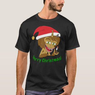 Camiseta Monstro da Hormona do Feliz Natal - Grande Classif
