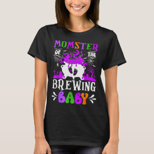 Camiseta Monstro da Mãe do Bebê em Gestação no Halloween