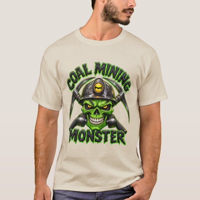 CAMISETA MONSTRO DA MINERAÇÃO DE CARVÃO (Frente)