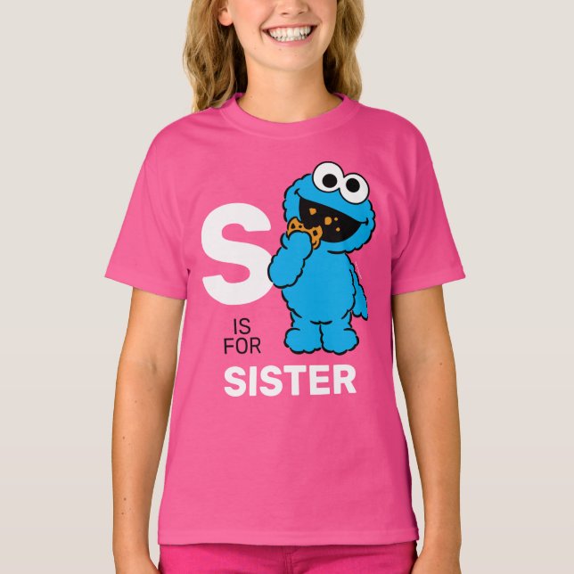 Camiseta Monstro das Bolachas | S é de Irmã (Frente)